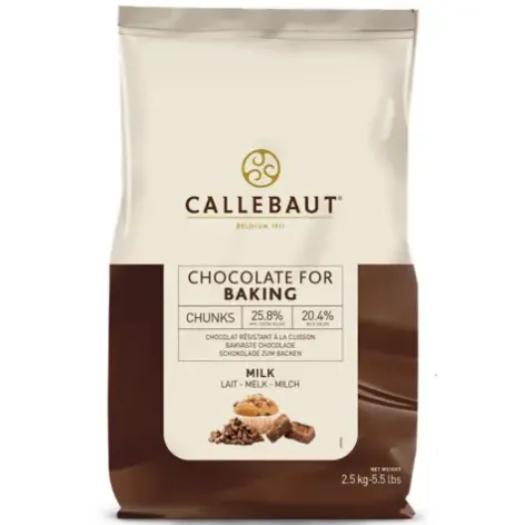 Callebaut Milk Chocolate Bakestable Chunks